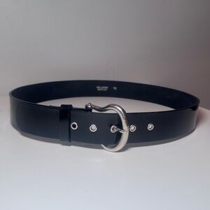 Caroll Black Patent Leather Belt